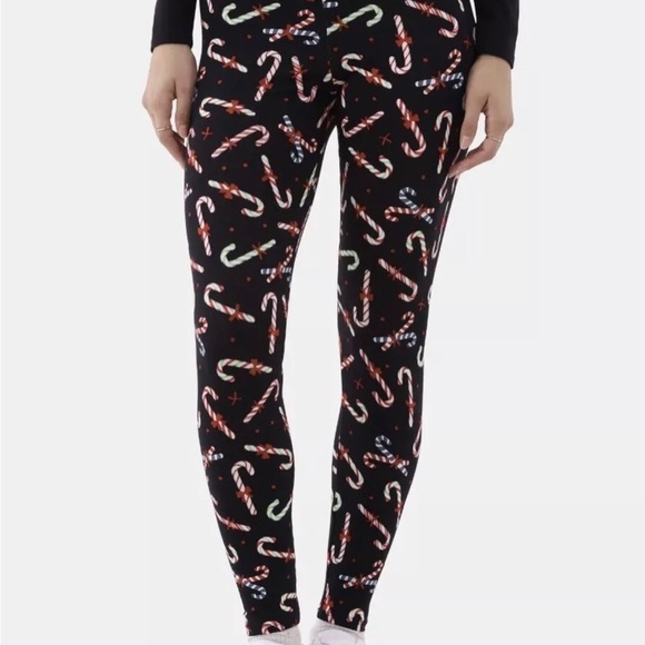 No Boundaries Women’s Holiday Printed Ankle Leggings,Size XS(0-2) - Picture 1 of 3